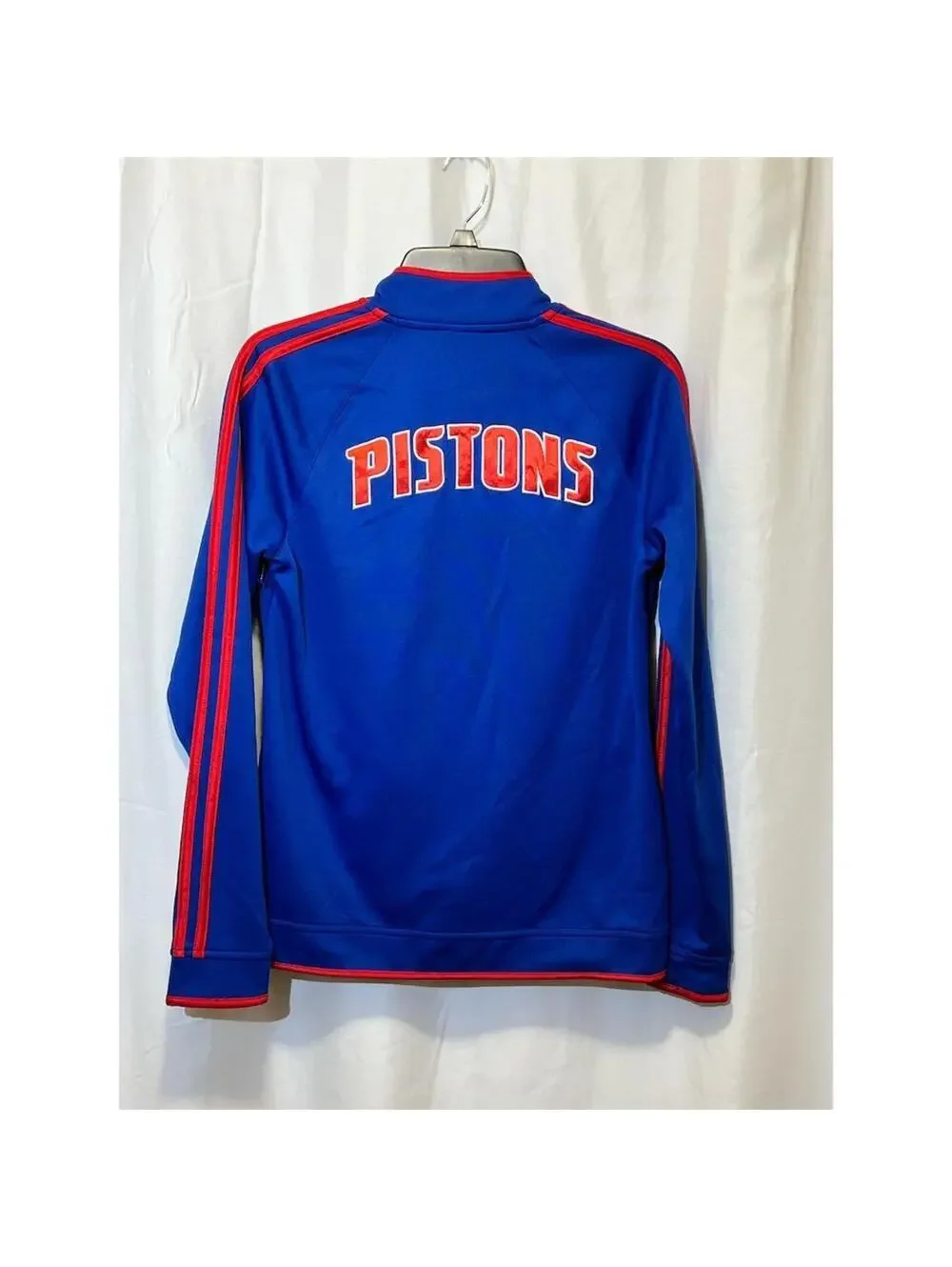 Adidas Detroit Pistons Varsity Jacket Men’s Medium Blue NBA Basketball Casual
